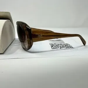 Prada | Accessories | Prada Wood Grain Brown Sunglasses  display picture 1